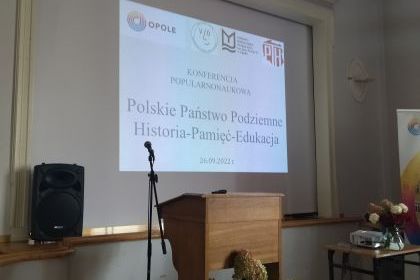 Konferencja popularnonaukowa „Polskie Państwo Podziemne. Historia, pamięć, edukacja” 