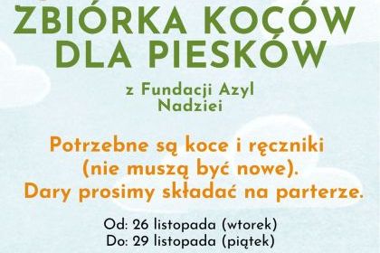 Zbiórka dla schroniska