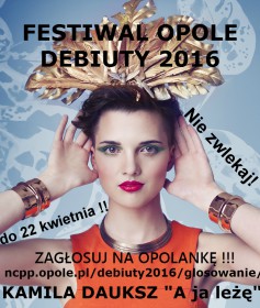 Absolwentka naszego liceum liczy na start w konkursie debiutów Opolskiego Festiwalu!!!