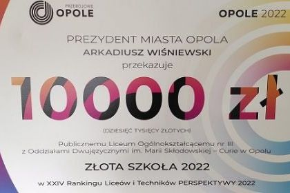 ZŁOTA SZKOŁA 2022