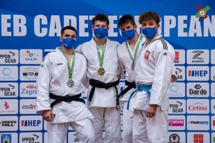 Judoka - Fabrycjusz Tarkowski z kl. II d – brązowym medalistą Pucharu Europy kadetów w Zagrzebiu.