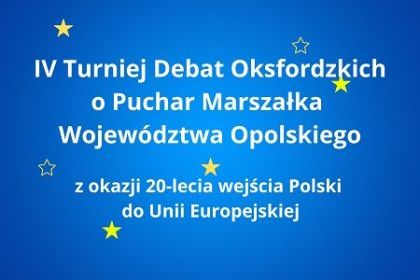 IV Turniej Debat Oksfordzkich o Puchar Marszałka Województwa Opolskiego