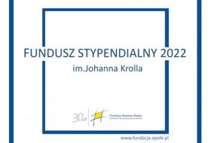 Anna Haberecht z klasy IV c laureatką Stypendium Fundacji Rozwoju Śląska  im. Johanna Krolla !!!